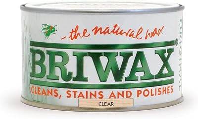 Briwax Original Clear 400g Wood Wax Polish Furniture Restoration DIY Cleaning
