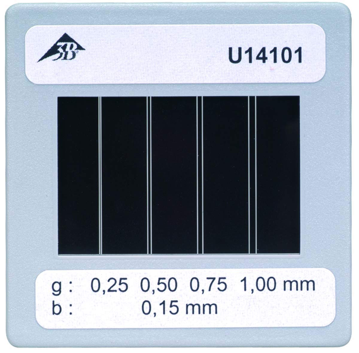 3B Scientific U14101 Diaphragm With 4 Double Slits Of Different Spacing