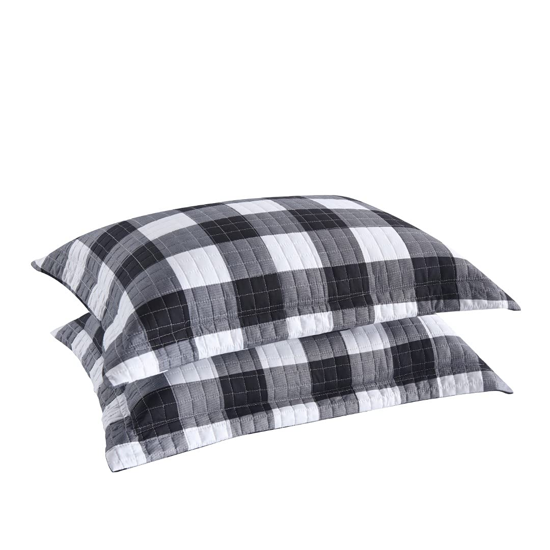 Photo 1 of MarCielo Buffalo Pillow Sham Microfiber Pillow Shams(King)
