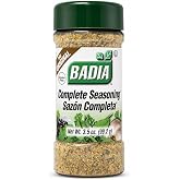 Badia Complete Seasoning, 3.5 oz &ndash; All-Purpose Latin Flavors Blend | All-Purpose Spice Blend Of Garlic, Onion, Salt, Pepper, Herbs &amp; Spices, Savory Signature Blend