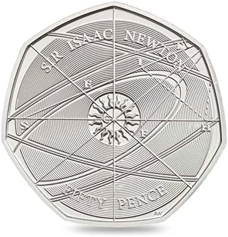 2017 Sir Isaac Newton 50p Fifty Pence Coin Uncirculated by the Royal Mint