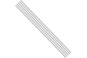 Eowpower 5 Pieces Stainless Steel 3 x 300 mm Round Rod for RC Airplane