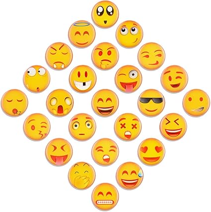 Amazon Morcart 絵文字冷蔵庫用マグネット 25個 プレミアム 3d 絵文字 冷蔵庫 マグネット キッチン ホームデコレーション 子供や幼児 大人用 0 98 0 07インチ Morcart 冷蔵庫マグネット