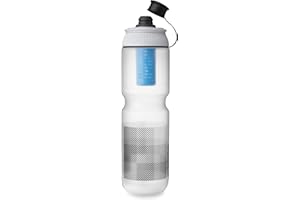 HydraPak Breakaway+ Filter Water Bottle (20oz or 30oz) - Hike & Bike Squeeze Water Bottle, Fits Backpacks & Bike Cages - Clear