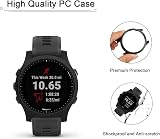 MWOOT 2PCS Glass Screen Protector + Black Case for Garmin Forerunner 945 view 6