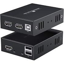 Extendeur HDMI KVM USB PW-HT225HK - 50m Sur Câble Réseau | Full HD 1080P, Support 3D | Pour Home Studio