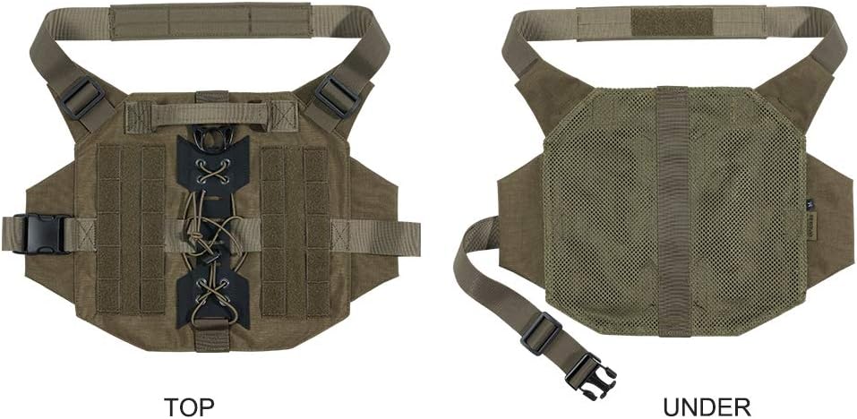 EXCELLENT ELITE SPANKER Tactical Molle Dog Vest Adjustable No-Pull Military Patrol Service Dog Harness Training Hunting Vest with Handle(RGN-M) - Image 5