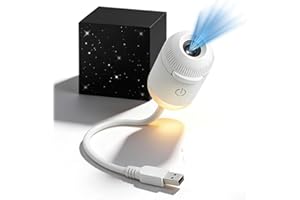 USB Portable 2-in-1 Galaxy Projector Night Light - Starry Sky Ceiling LED Projector & Mini Wall Night Lamp, Dreamy Atmosphere