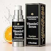 LUMINANCE NATURALS Vitamin C Serum for Mature Skin with Hyaluronic Acid, and Aloe Vera - Hydrating, Lifting, Face Wrinkle & Age Spot Reduction, Anti-Aging Skincare, (1.7 fl oz)