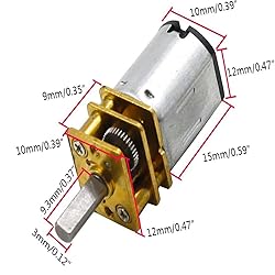 12V 300RPM Micro DC Gear Speed Reduction Motor with