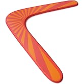HOMEE Handmade Boomerang Maneuver Dart Outdoor Sports Classic V-Shaped | Orange Boomerang Wood Equipment Suit for Kids Over 6 and Adults The Best Flying Toy