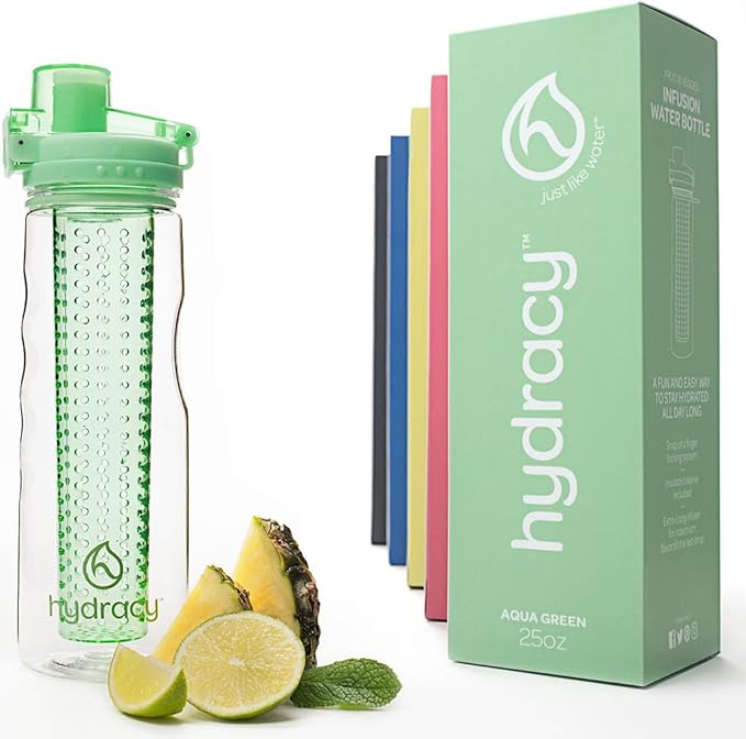 Hydracy Fruit Infuser Water Bottle 25 Oz Sports Bottle