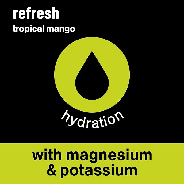 VITAMINWATER REFRESH ELECTROLYTE ENHANCED WATER W/VITAMINS, TROPICAL MANGO DRINKS, 20 FL OZ, 12 PACK