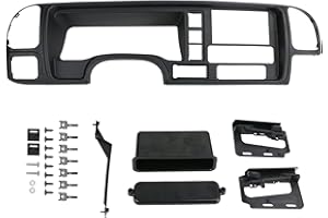 PACEWALKER Car Radio Stereo Dash Panel Kit DP-3003 Double Din Compatible with 1995-2002 for GM SUV/Truck Black