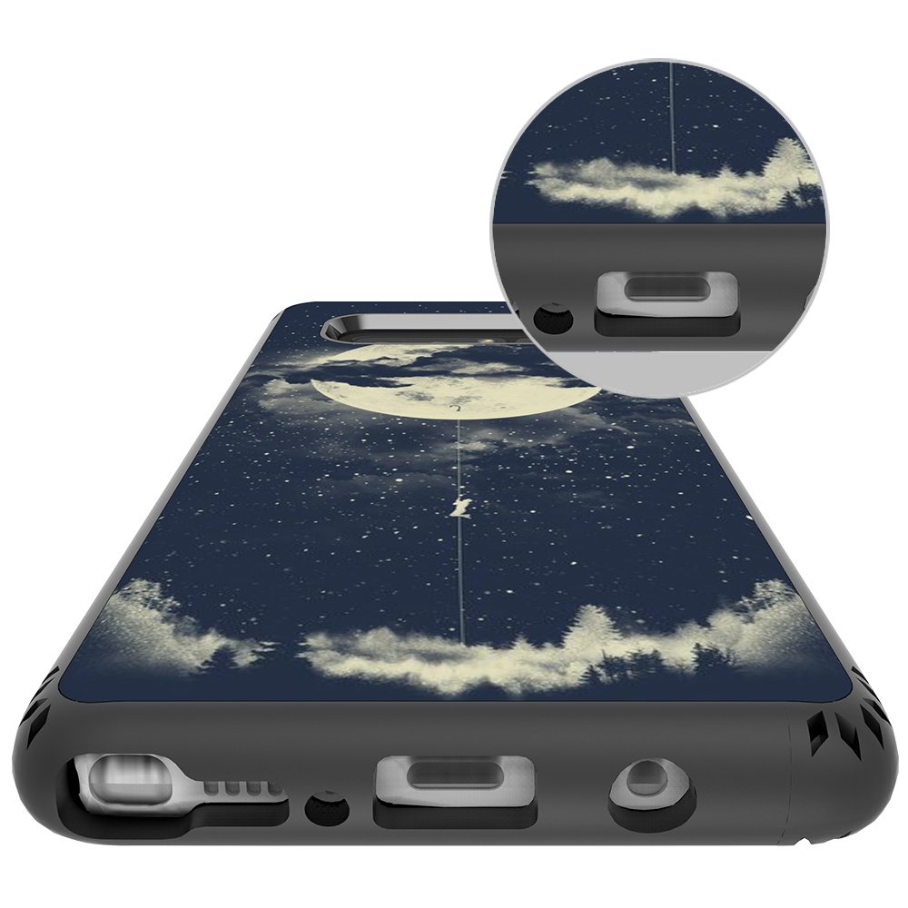 Galaxy Note 8 Case, MagicSky Shockproof Slim Corner Protection with Resilient Shock Absorption Rubber Protective Case Cover for Samsung Galaxy Note8 (2017) 6.3 Inch - Night Sky