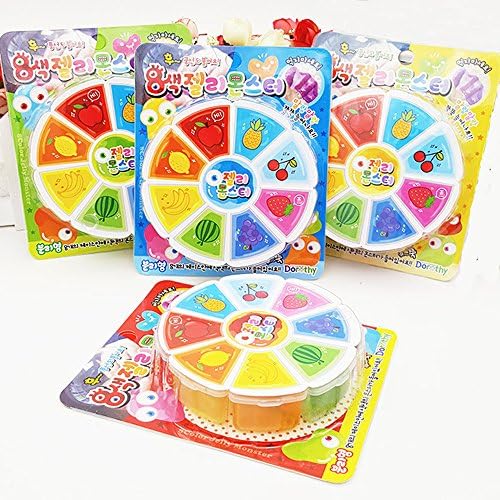 Children Educational Intelligent Plasticine Magic Crystal Clay Slime Crunchy Slime Toys for Girls for 3 Year Old Boys Girls Toys For Kids Slime Pack of 8 Colors Fruit Toys Creative Handmade DIY Toys