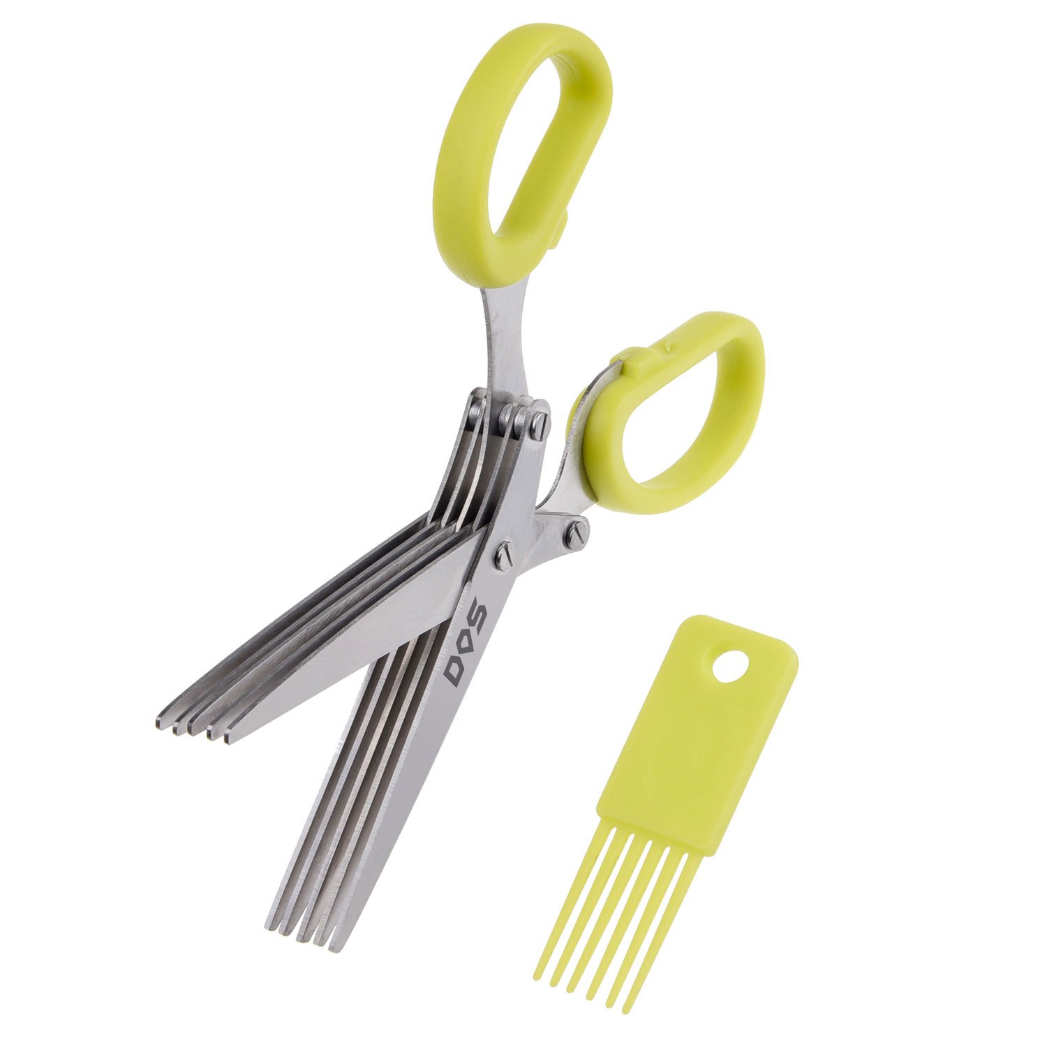 Herb Scissors - 5 Sharp Blades - Diamond Shield Package - Cuts Slices And Cho.. 19 61CIM6yaysL