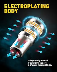 AUXITO Upgraded 1157 LED Bulb Amber Yellow