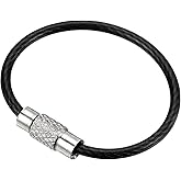 PATIKIL Wire Keychain Cable, Stainless Steel Key Ring Loop for Outdoor Sport