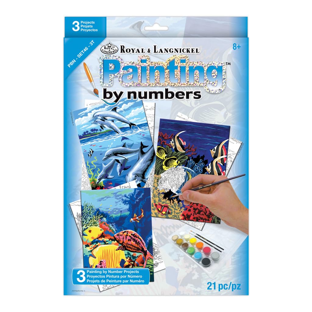 Royal & Langnickel PBN-SET46 Painting by Numbers Value Set (3 Piece)