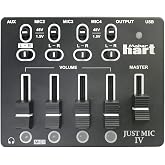 Maker hart Just Mic 4 mini Microphone Mixer 4 channels/Portable Phantom power/Audio Interface