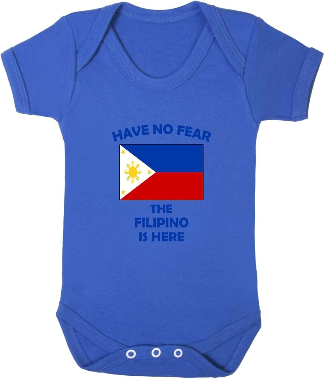 royal blue baby romper