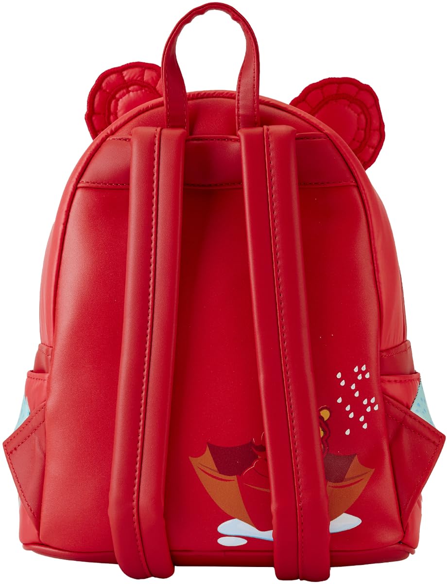 Loungefly Winnie the Pooh Rainy Day Puffer Jacket Double Strap Shoulder Bag