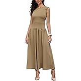 Allegra K Summer Maxi Dress for Women's Sleeveless A Line Flowy Casual Sundress Long Dresses