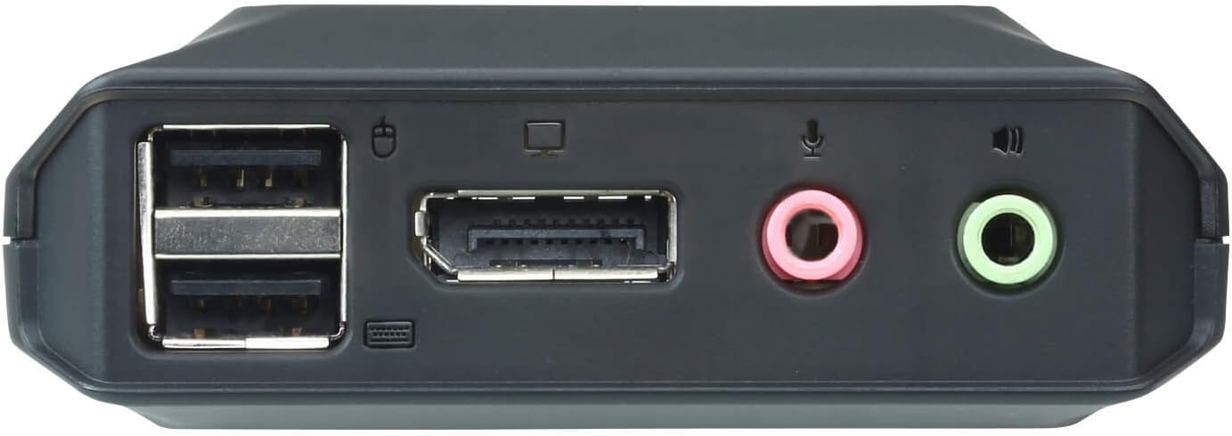 USB DisplayPort Cable KVM Switch with Remote Selector 2-Port ATEN CS22DP, up to 4096 x 2160 @ 30Hz, supports Windows, Mac - Image 4