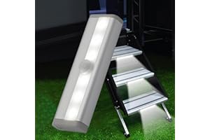 Motion Sensor Night Light - 6LED Battery Operated Magnetic Wireless LED RV Step Lights Strip, Motion Activated Nightlight Bar