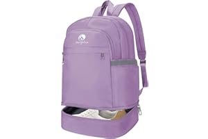 Outplea 28L Gym Backpack, Gym Bag with Wet Pocket, Workout Backpack, Sports Backpacks for Dance Swimming