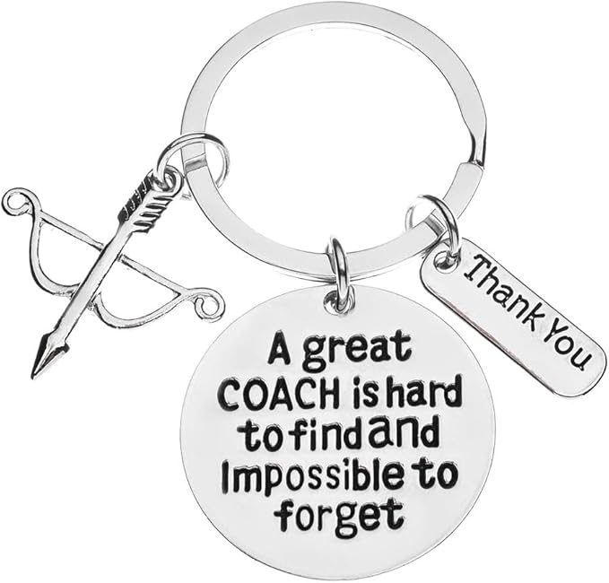 Sportybella Archery Coach Keychain, Archery Gift, Great