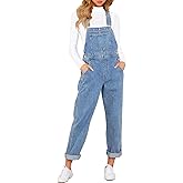 LookbookStore Women's Casual Stretch Denim Bib Overalls Pants Pocketed Jeans Jumpsuits