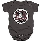 New Mexico State University Official Plaid Badge Unisex Infant Snap Suit for Baby