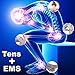 Tens Unit Electronic Pulse Massager for Muscle Stiffness, Soreness, Chronic Pain & Stress - Handheld Tens Machine Muscle Stimulator Nerves & Muscles Through Electrodes