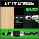 SWANLAKE 9PC Socket Adapter Set Hex Shank Impact Driver 1/4 3/8 1/2 Drill view 6