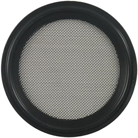 Buna Sanitary Tri-Clamp Screen Gasket, Black - 3" w/ 40 Mesh (316L Stainless Steel)