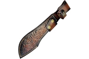 Handcrafted Leather Knives Sheath for Fixed Outdoor Tools Accessory with Belt Loop & Reinforced Stitching