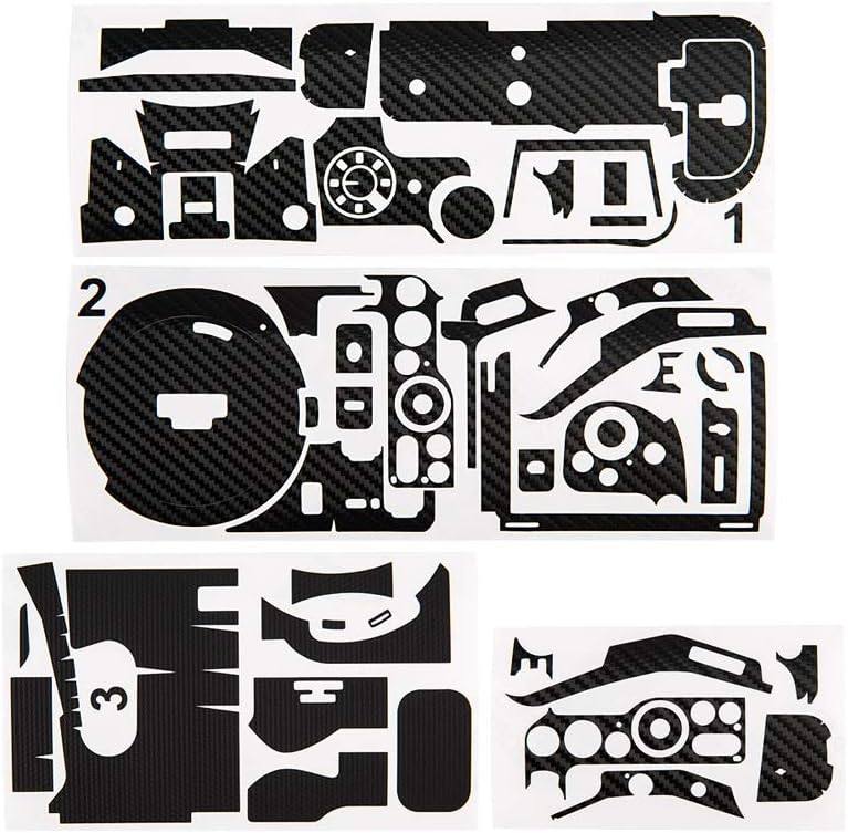 KIWIFOTOS Camera Body Skin Guard Protector Anti-Scratch Cutting Sticker for Nikon Z5 Camera Non-slip Carbon Fiber Pattern Cover Film - Image 3