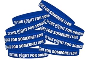 FIGHT LIKE A GIRL In the Fight for Someone I Love Silicone Wristband Bracelet for Cancer & Cause Awareness (10 Pack)