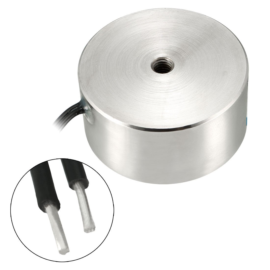 uxcell 80x38mm DC12V 1000N Electric Sucking Disc Solenoid Lift Holding Electromagnet