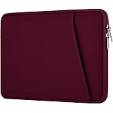 Laptop Sleeve Case 14 inch, Durable Carrying Bag Shockproof Protective Case Cover, Handbags Briefcase Laptop Bag Compatible with 14" MacBook Air/Pro HP Asus Lenovo Notebook Computer, Wine Red