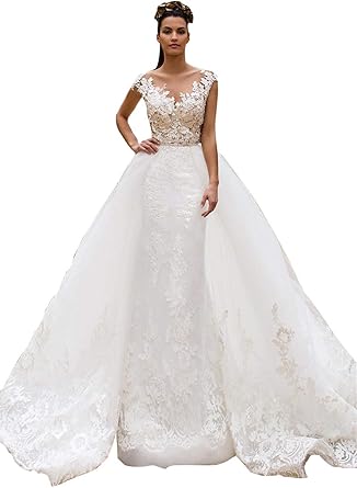 detachable wedding train