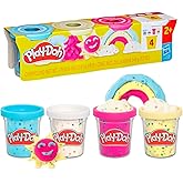 Play-Doh 4 Pack Confetti Putty - Colourful Clay Set for Creative Play and Crafts