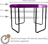 simpa Large 100cm Plastic Sand & Water Pit Tray Purple with Adjustable Stand view 2