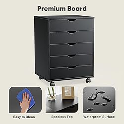 OLIXIS 5 Drawer Mobile File Cabinet Under Desk