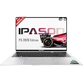 IPASON 2026 New Released P3 Business Laptop, Intel Powerful Processor, 16GB DDR5, 512GB PCIE, 16" FHD Anti-Glare Display, Backlit Keyboard, 14.5-Hour Battery Life, Windows 11 with MS 365 for Web