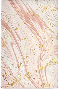 ALAZA Liquid Gold Rose Marble Kitchen Towels Set of 4 Dish Cloths for Washing Dishes 18 X 28 Inches Tea Towels Dish Towels Rags for Kitchen Décor