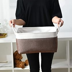 Sacyic Large Storage Baskets for Shelves, Fabric