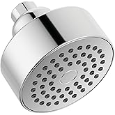 Delta Faucet Modern 3.5-inch Single-Spray Shower Head, Chrome Round Shower Head, High Pressure Shower Head, 1.75 GPM Flow Rate, Chrome RP101842